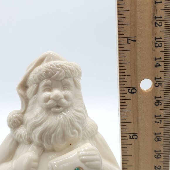 Lenox China Jewels Collection Santa Figurine Ivory Porcelain Hand-Painted 1994 - Picture 7 of 8